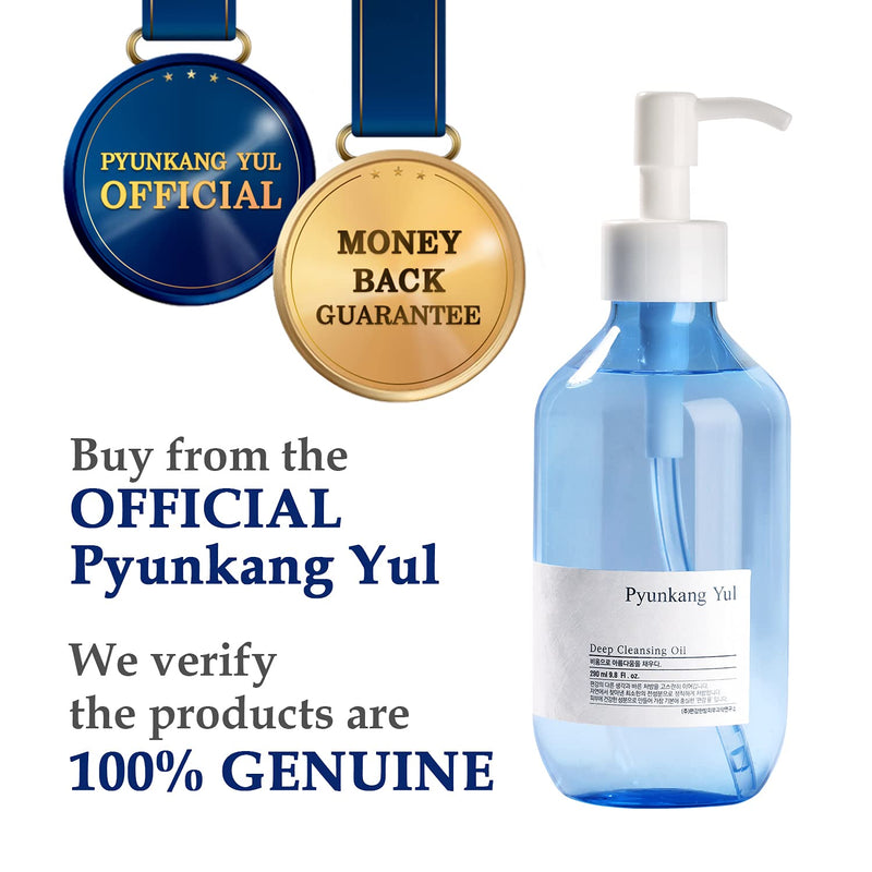 PYUNKANG YUL Deep Cleansing Oil - Makeup Remover Korean Oil Cleanser for Face - Strong Moisturizing and Deep Nutrient - Hyaluronic Acid Panthenol - Natural Ingredients leave Skin Soothed 9.8 Fl. Oz - BeesActive Australia