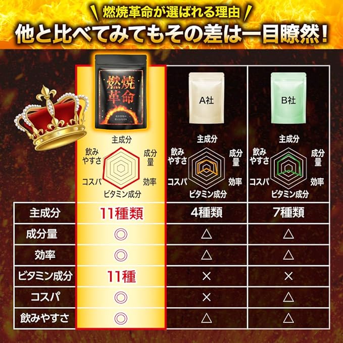 Combustion Revolution Capsaicin Black Ginger L-Carnitine 11 Carefully Selected Types 60 Tablets 30 Days Supply (Made in Japan) - BeesActive Australia