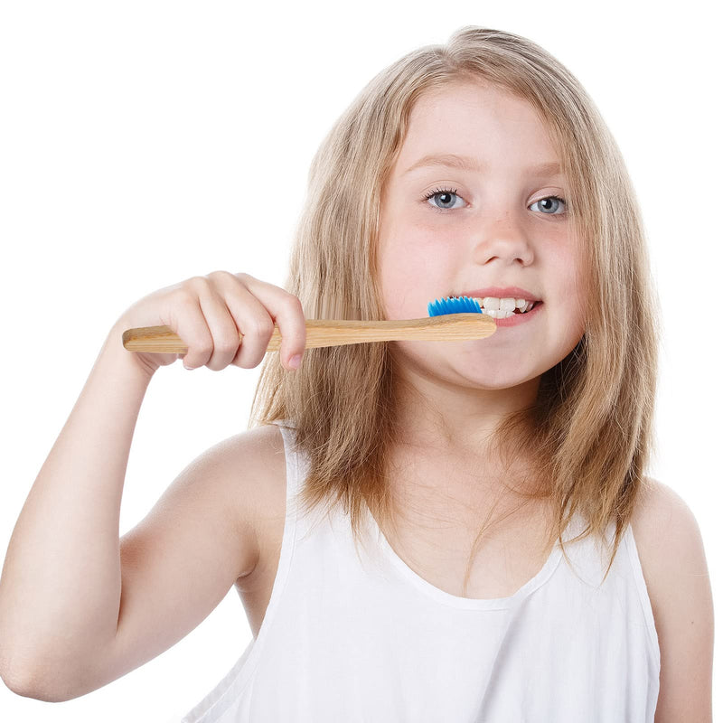 Yorgewd Children's Bamboo Toothbrush | 10 Pack Soft Bristles | Biodegradable Wooden Handle | Eco-Friendly Toothbrush for Kids BPA Free - BeesActive Australia