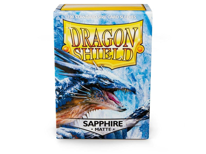 Arcane Tinman Sleeves: Dragon Shield Matte Sapphire (100), One Size - BeesActive Australia