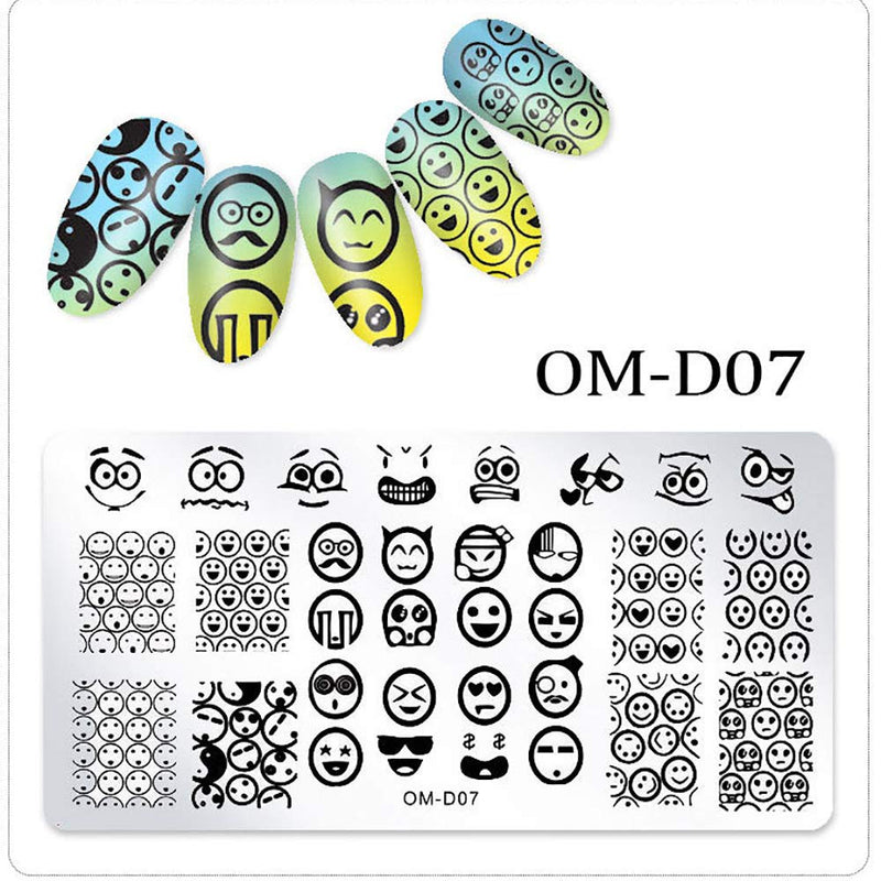 WOKOTO Nail Art Plates Stamping Set Kit Animals Lace Geometry Classic Image Stamping Templates For Nail Art - BeesActive Australia