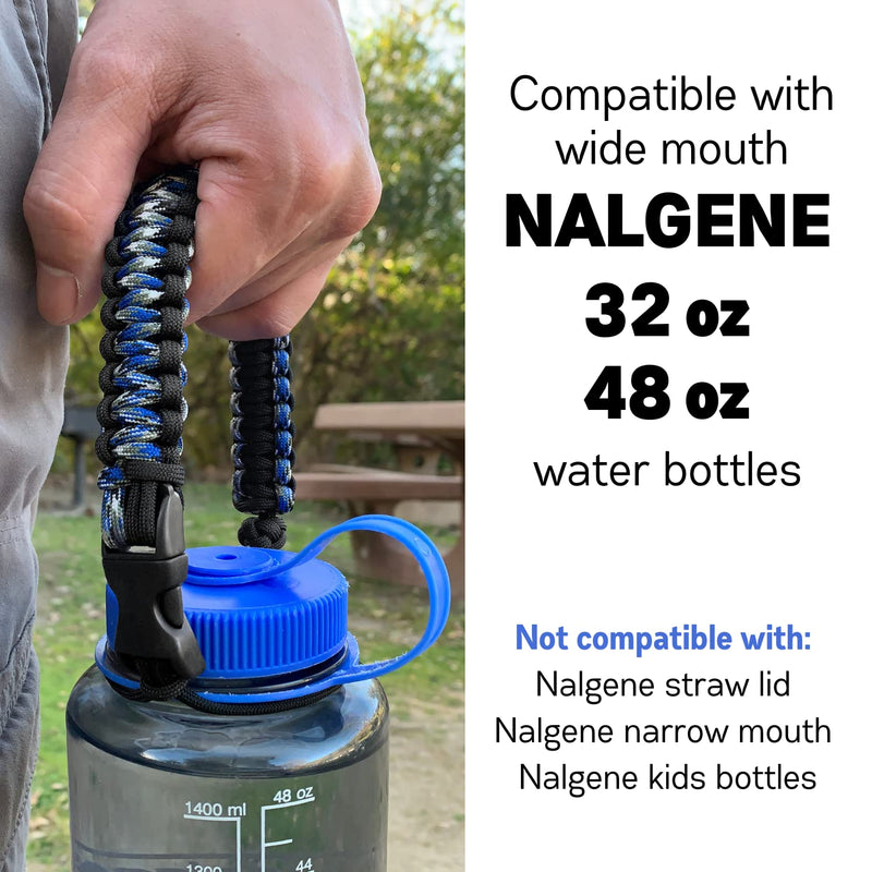 Gearproz Handle Compatible with Nalgene 32 oz, 48 oz Wide Mouth Bottles BLACK - BeesActive Australia