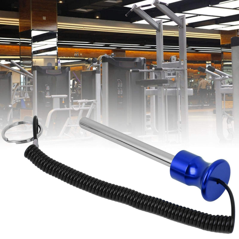 Alomejor Weight Stack Pin Magnetic Strength Training Screw Bolt with Pull Rope for Fitness Equipment Pin Training blue - BeesActive Australia