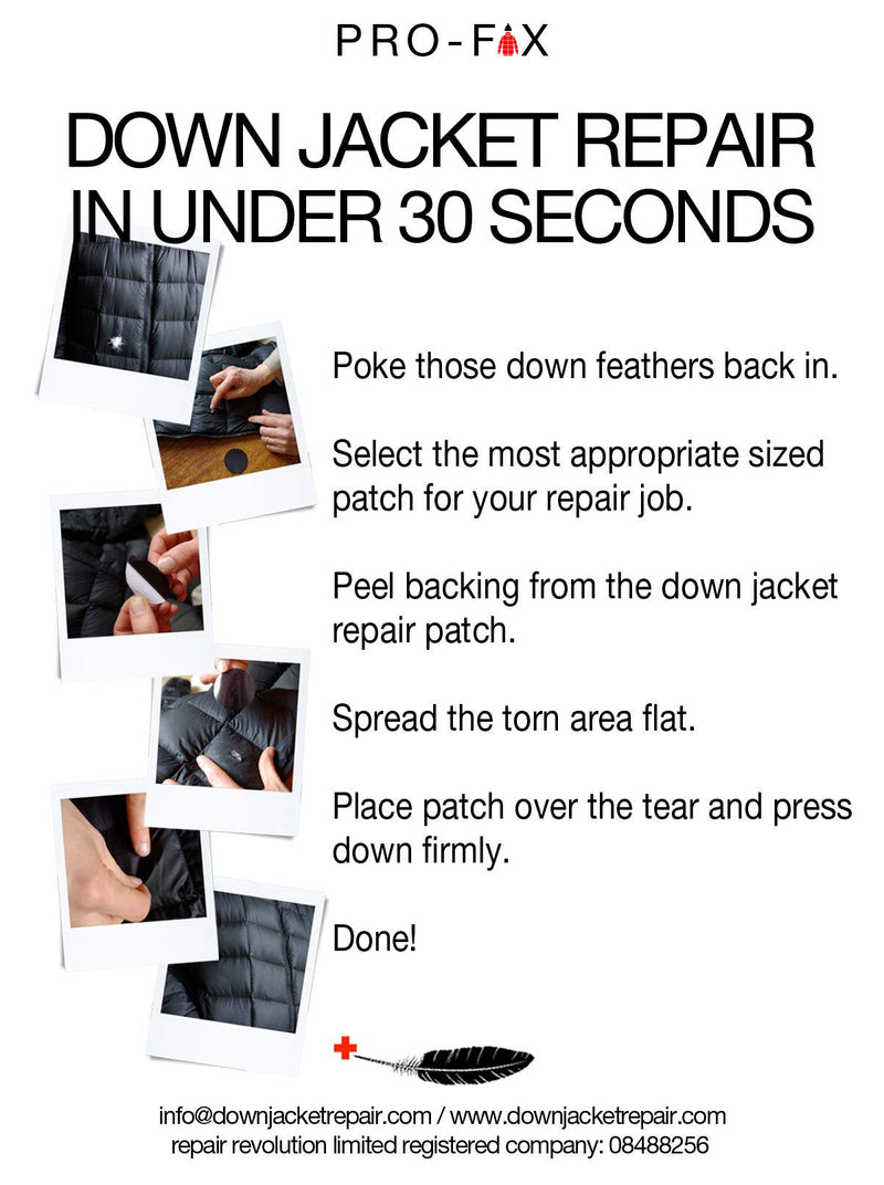 Down Jacket Repair Patches (Self-Adhesive) - BeesActive Australia