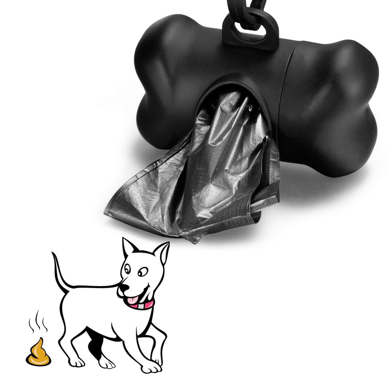 Mowis Retractable Dog Leash, 360° Tangle-Free, Heavy Duty up to 175Lbs Pets, 16ft Strong Nylon Tape with Waste Bag Dispenser, Pet Travel Bowl, One-Handed Brake/Pause/Lock Black - BeesActive Australia
