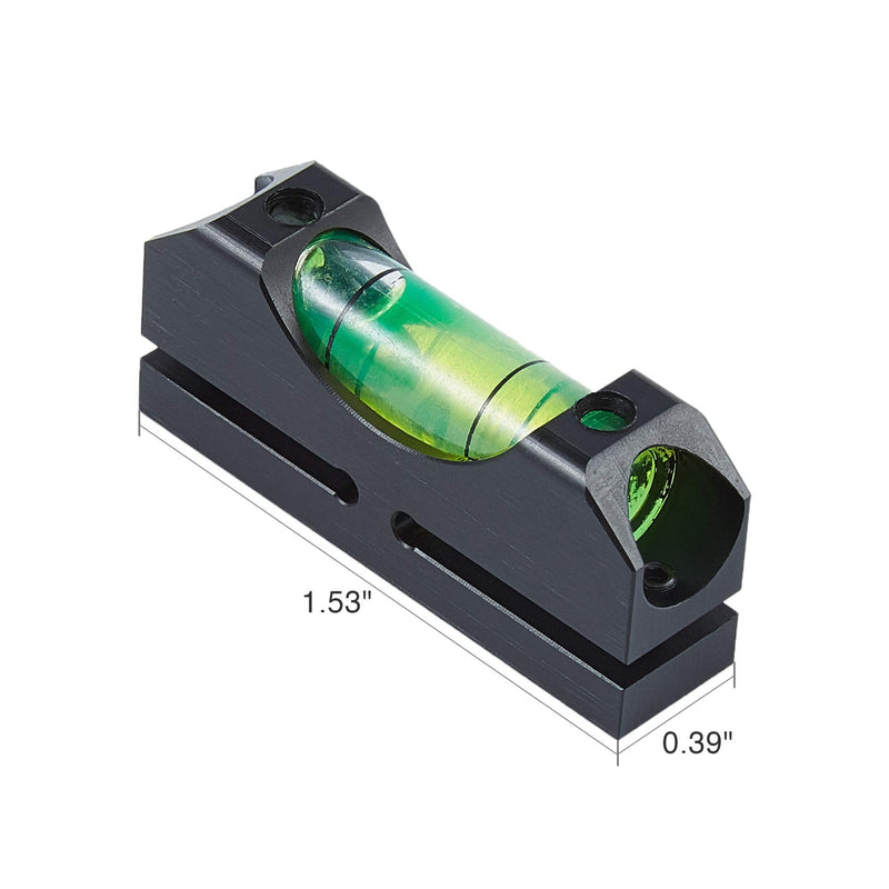 HIRAM Reticle Leveling System Firearm Scope Crosshair Alignment Level Tool Kit 2 pc Precision Bubble Levels for Gunsmithing and Professionally Aligning Rifle and Carbine Optics black - BeesActive Australia