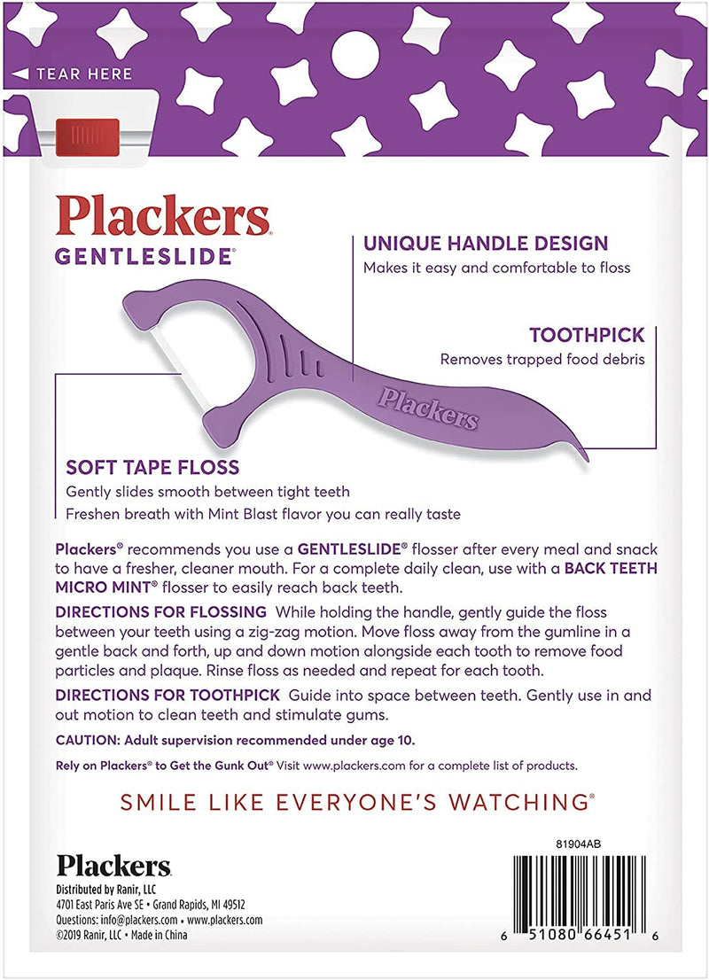 Plackers Gentleslide Flosser, 90-Count (PACK OF 3) - BeesActive Australia