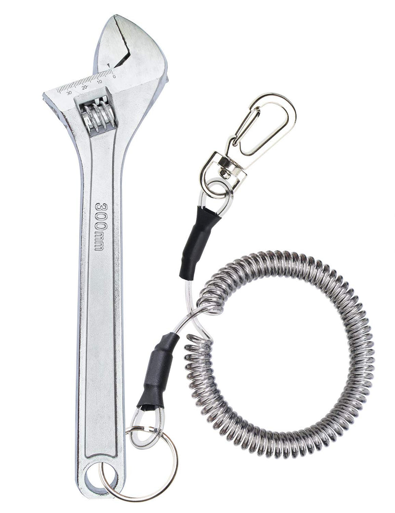 Mini Skater Fishing Coil Lanyard Fishing Tool Retractable Plastic Safe Rope Wire for Securing Fishing Pliers, Kayak, Surfing, Boating and Wading,1Pcs (Spiral Length:6 inch) - BeesActive Australia