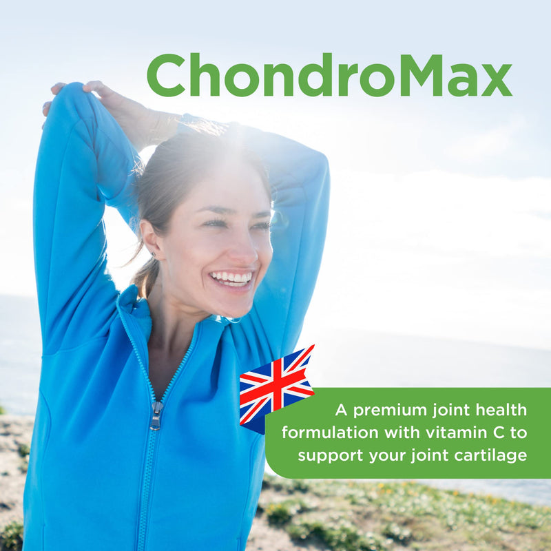 Healthspan High Strength Glucosamine & Chondroitin (2 Months' Supply) | Joint Health | 500mg Optiflex Glucosamine HCI & 400mg Chondroitin Sulphate | Vitamin C for Joint Cartilage | Shellfish Free 120 Count (Pack of 1) - BeesActive Australia
