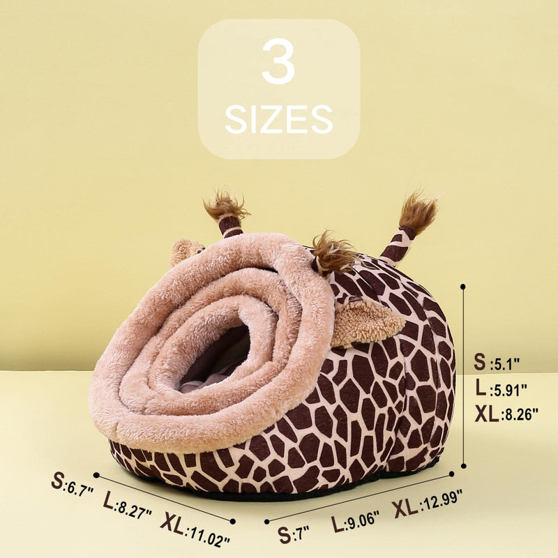 JanYoo Chinchilla Hedgehog Guinea Pig Bed Accessories Cage Toys Bearded Dragon House Hamster Supplies Habitat Ferret Rat Large 1-Giraffe - BeesActive Australia