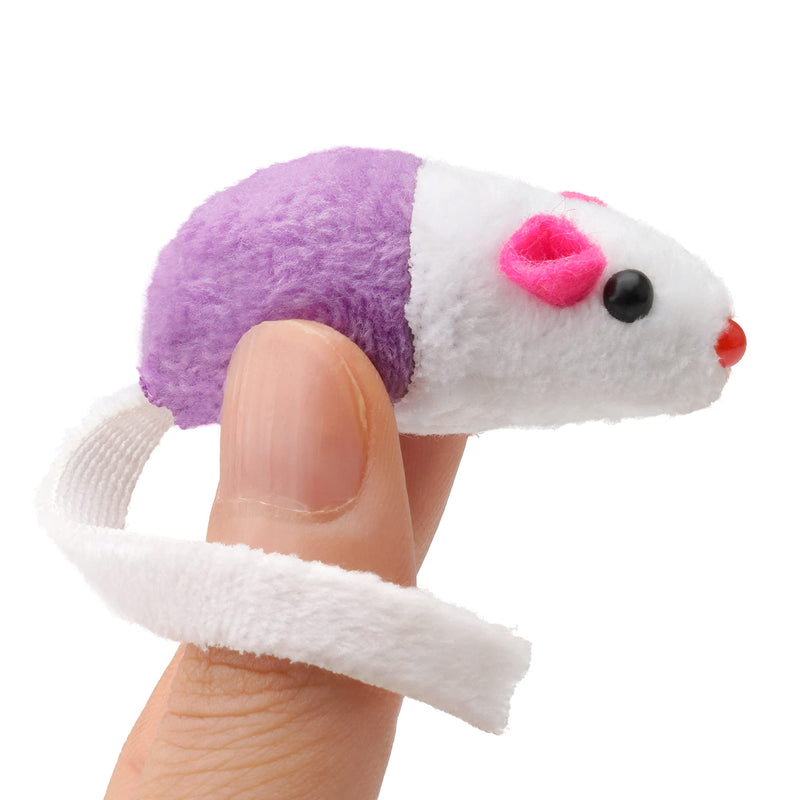 Chiwava 36 Pack 1.8 Inch Small Interactive Cat Toys Mice with Catnip Rattle Sound Mouse for Indoor Cats Kitten Play - BeesActive Australia