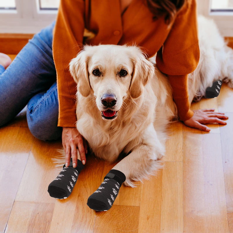 Rypet Anti Slip Dog Socks 3 Pairs - Dog Grip Socks with Straps Traction Control for Indoor on Hardwood Floor Wear, Pet Paw Protector for Small Medium Large Dogs - BeesActive Australia