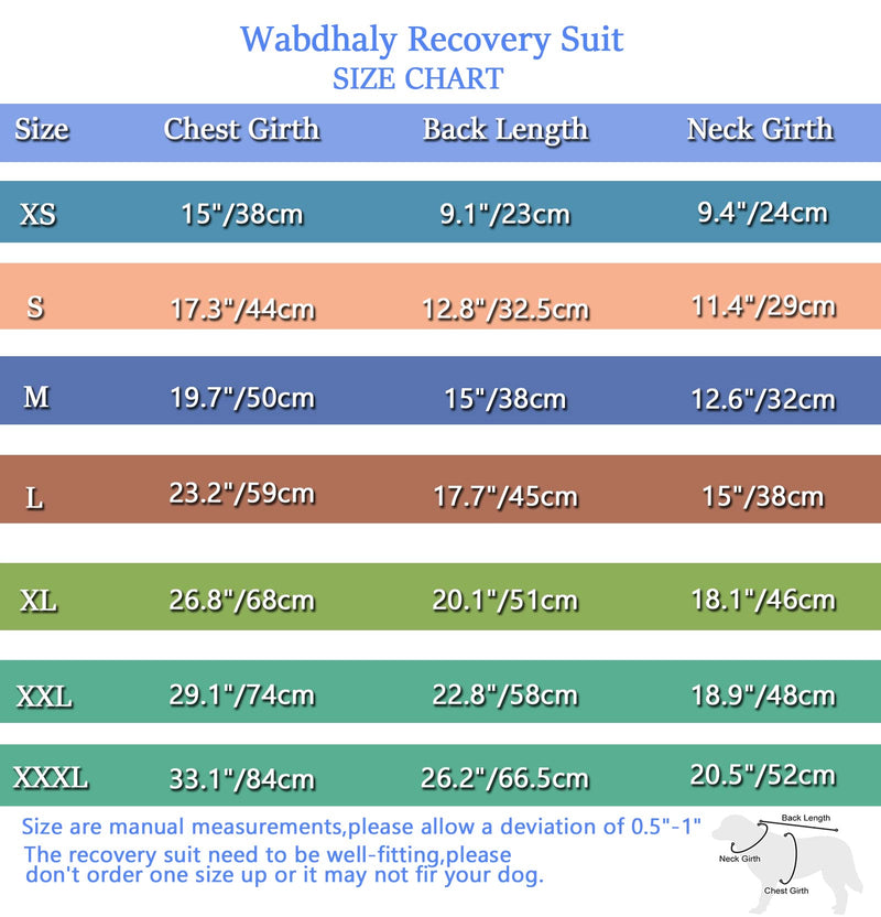 Wabdhally Dog Surgery Recovery Suit,Surgical Suit for Dogs Small Medium Large Female Spay Male Neuter,Combed Cotton,Striped Pink Blue Grey Recovery Suit Pink-White Striped - BeesActive Australia