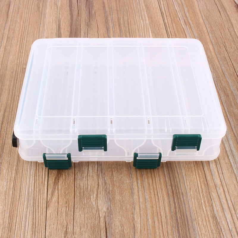 Double Sided Fishing Lures Tackle Hooks Baits Case,12 Compartments Plastic Fishing Case Lure Box Tackle TwoSided Storage Containers Large - BeesActive Australia