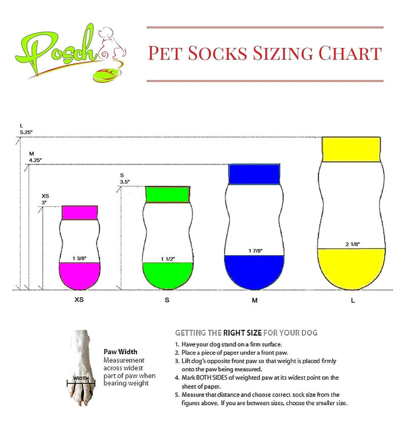 Posch Anti-Slip Knit Socks for Pets with Traction Soles for Indoor Wear. Slip On Paw Protectors for Small and Medium Breed Dogs. Stars and Stripes - BeesActive Australia