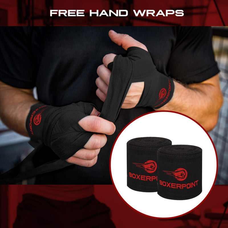 BOXERPOINT Boxing Reflex Ball for Adults and Kids - React Reflex Balls on String with Headband, Carry Bag and Hand Wraps - Improve Hand Eye Coordination, Punching Speed, Fight Reaction 4 Difficulty Level Balls - BeesActive Australia
