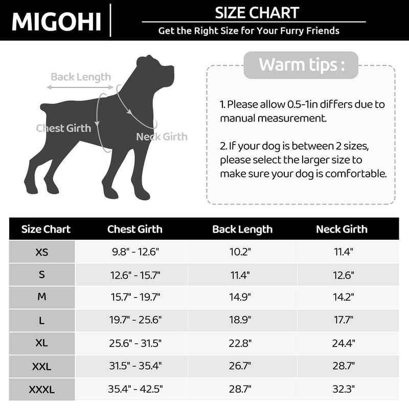 MIGOHI Reflective Waterproof Windproof Dog Coat Cold Weather Warm Dog Jacket Reversible Stormguard Winter Dog Vest for Small Medium Large Dogs X-Large (Pack of 1) Orange - BeesActive Australia