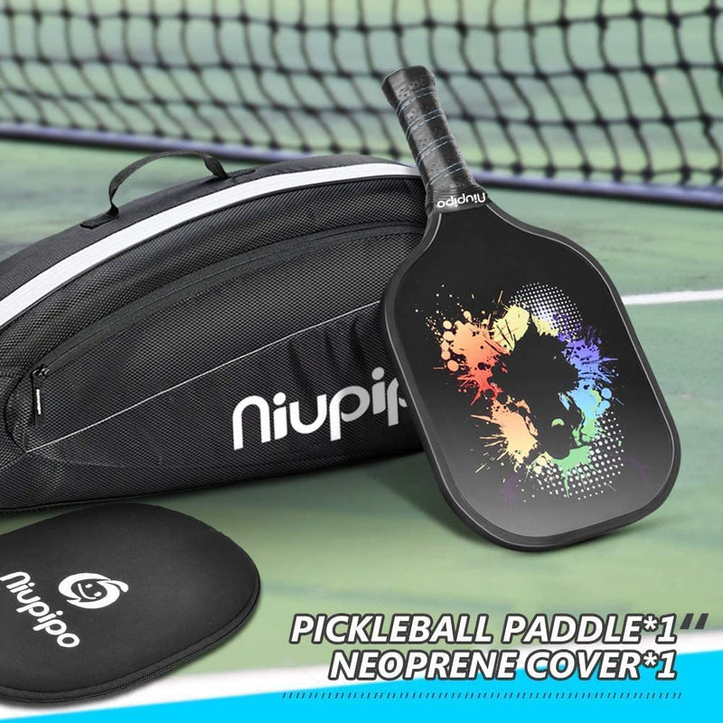 niupipo Pickleball Paddle + 6 pcs Pickleballs , USAPA Approved Graphite Pickleball Paddle, Cushion Grip, Paddle Cover, Honeycomb Composite Core, Lightweight Pickleball Racket - BeesActive Australia