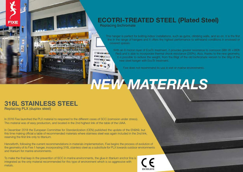 Fixe 316-3.5mm Stainless Steel 3/8 Bolt Hanger - 5 Pack - BeesActive Australia