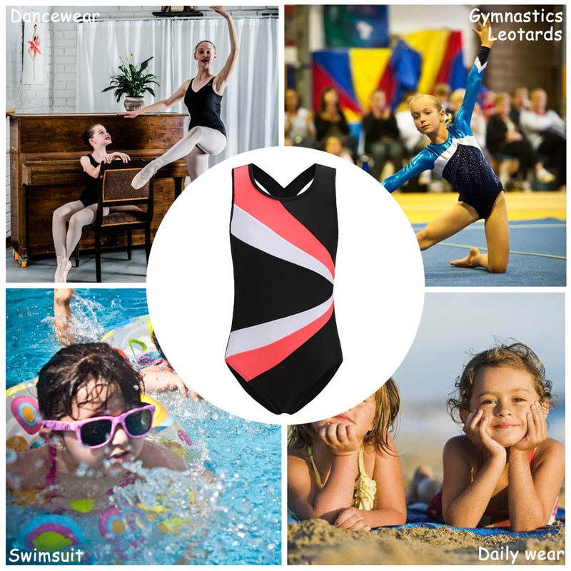 [AUSTRALIA] - Stanpetix Gymnastics Leotards for Girls Dance Ballet Unitard Gymnastic Athletic Outfits Teens Kids A-b009 130(9-10years old) 