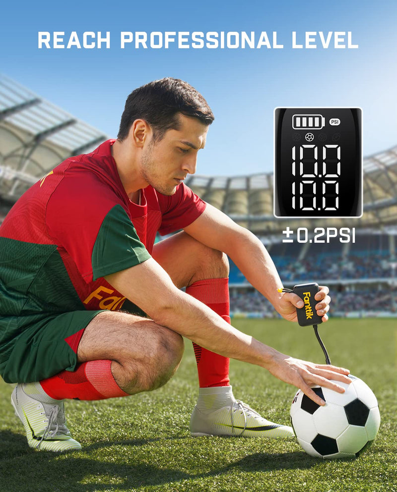 Fanttik X8 Nano Electric Ball Pump, Ultra-Fast Inflation for Sports Ball, Portable Air Pump with Precise Digital Pressure and LCD Display for Basketball, Soccer Ball, Volleyball, Football - BeesActive Australia