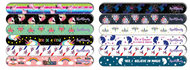 New8Beauty Emery Boards for Nails - Unicorn (36-Pack) - Bulk Set Assorted Unicorn Designs for ladies girls teens - Nail Art & Crafts Emery Boards for Nails - Unicorn (36-Pack) - BeesActive Australia