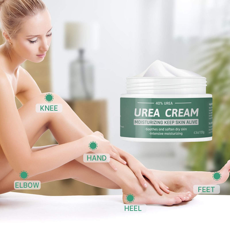 Urea Cream 40 Percent for Feet - Foot Cream for Dry Cracked Feet, Cracked Heel Repair, Elbows, Feet, Nails Edge, Hands, Exfoliates Dead Skin and Callus, Intensive Moisturizes & Softens Skin - BeesActive Australia