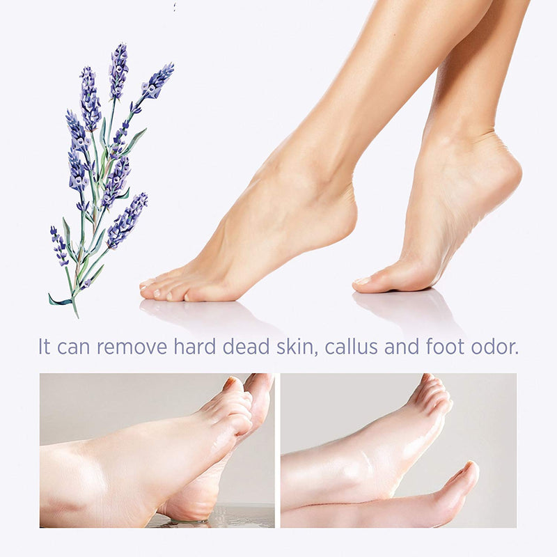 2 Pairs Foot Peel Mask Exfoliant for Soft Feet in 1-2 Weeks, Exfoliating Booties for Peeling Off Calluses & Dead Skin, For Men & Women Lavender by BEALUZ - BeesActive Australia