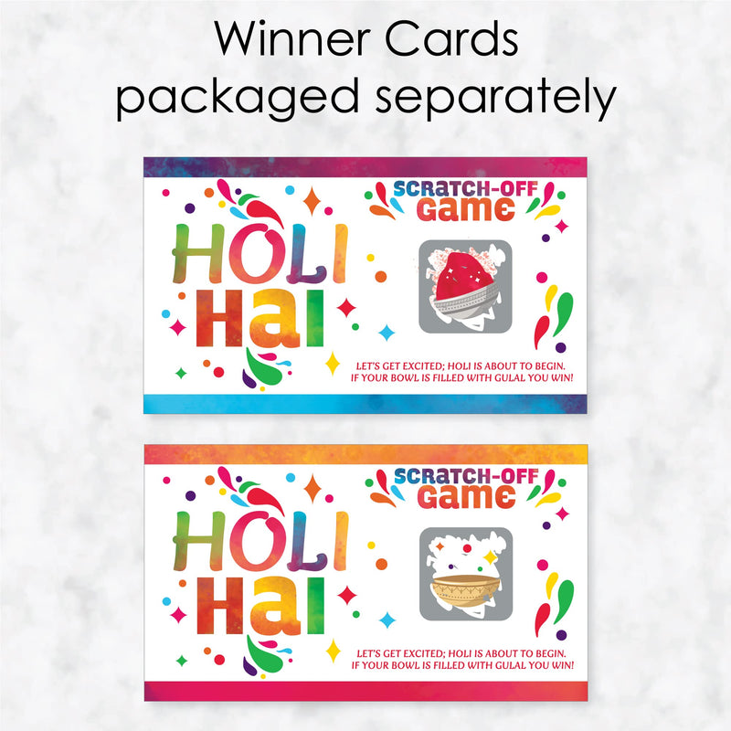 Big Dot of Happiness Holi Hai - Festival of Colors Party Game Scratch Off Cards - 22 Count - BeesActive Australia
