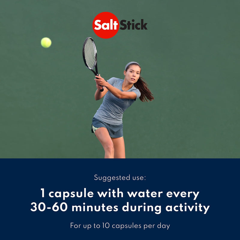 SaltStick Electrolyte Capsules | Salt Pills with Electrolytes for Running, Hydration, Endurance Sports, Hiking Essentials | Sports Nutrition | Salt, Potassium, Magnesium, Vitamin D3 | 100 Capsules - BeesActive Australia