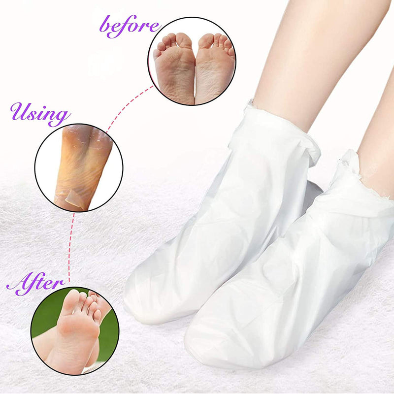 5 Pack Foot Peel Mask, Lavender Exfoliator Foot Masks Peel Away Calluses Dead Skin Remover Repair Rough Heels, Baby Soft Smooth Touch Feet-Men Women - BeesActive Australia