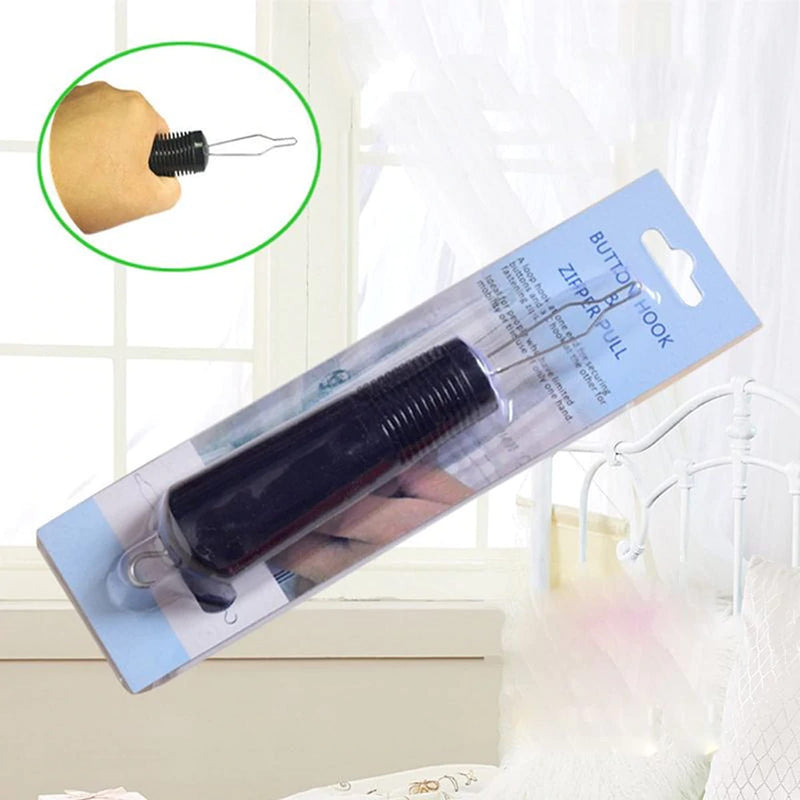 Easy Grip Button Hook & Clothes Zip Puller - One Handed Operation, Arthritis Friendly - BeesActive Australia