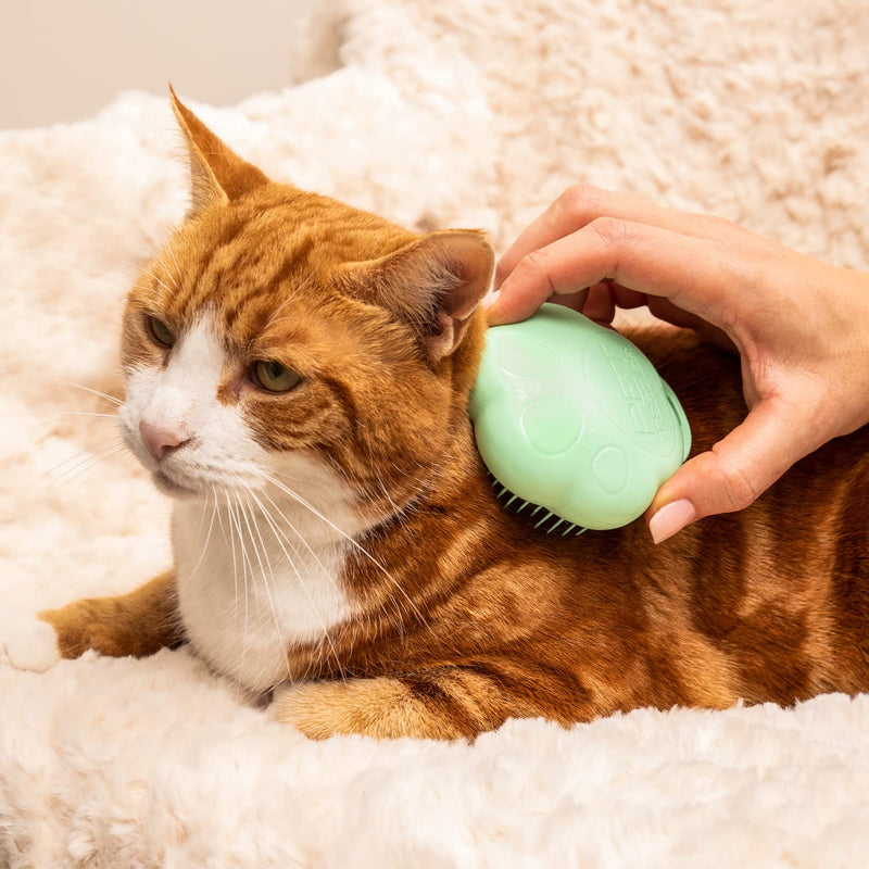 Tangle Teezer Cat Teezer | Small, De-Shedding Cat Hair Brush | Gentle, Soothing Brush for Cats | Green - BeesActive Australia