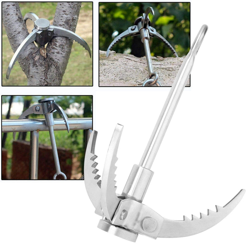 Demeras Folding Stainless Steel Climbing Claws Multifunctional Lightweight Grappling Hook for Camping for Hiking - BeesActive Australia