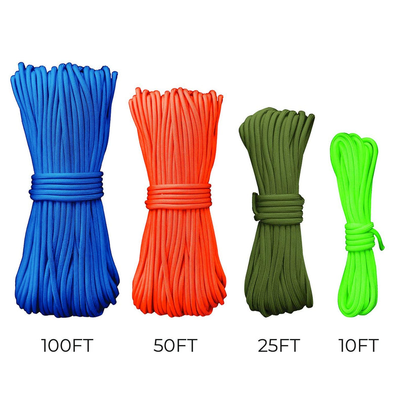 THREE VIKINGS Premium 550 Paracord/Parachute Cord in Many Colors and Continuous Spools Camo 10 Ft. - BeesActive Australia