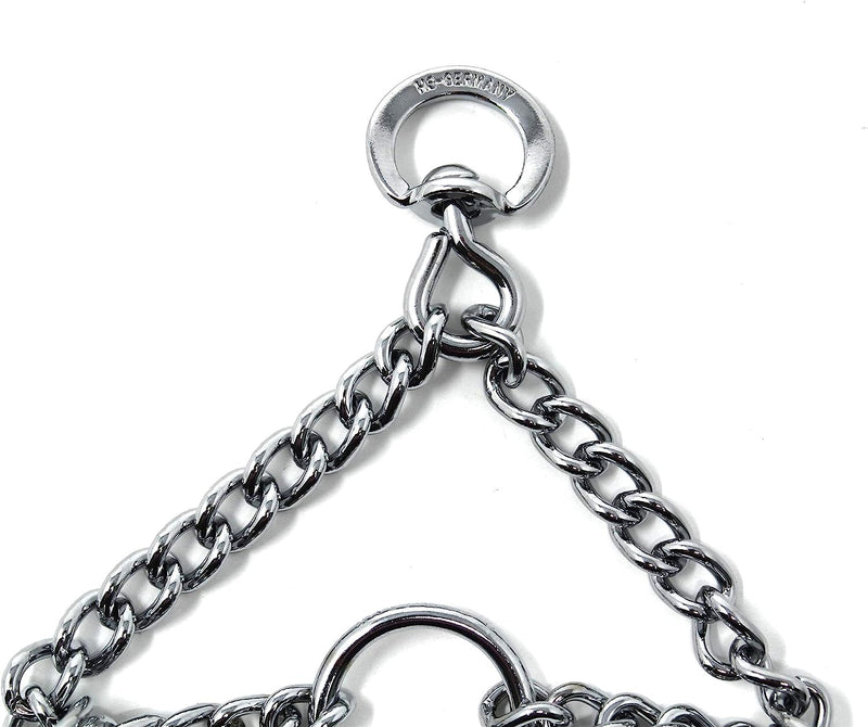 Herm Sprenger Prong Dog Training Collar Ultra-Plus Chrome Plated Steel Pet Pinch No-Pull for Dogs Anti Pull Made in Germany 2.25mm x 13in Small Silver 16in x 2.25mm (neck size up to 13in) - BeesActive Australia