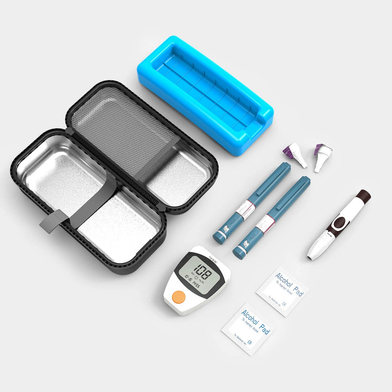 SHBC Insulin Pen Carrying Case Portable Medical Cool Travel Bag for Diabetes with Protective Ice Brick - BeesActive Australia