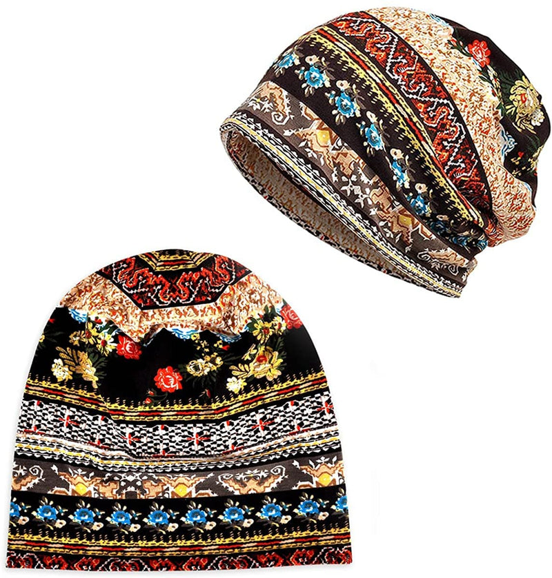 Jemis Skullies Beanies Thin Bonnet Cap Autumn Casual Beanies Hat 2 Pack - BeesActive Australia