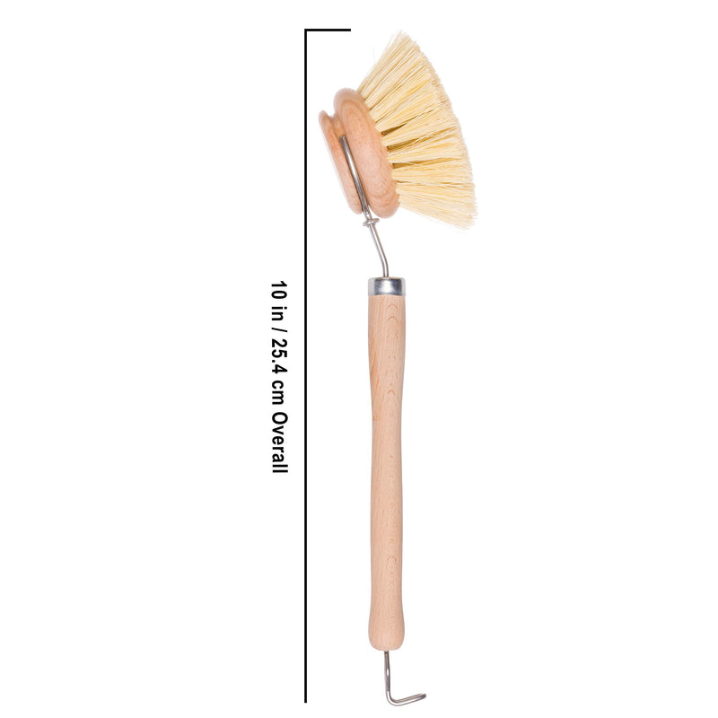 2 Pack REDECKER Tampico Fiber Bristle 2-Inch All-Purpose Kitchen Dish Scrub Brush with Beechwood Handle, Bamboo Dish Brush Alternative, Perfect for Pots, Pans, and Kitchen Utensils, Made in Germany 2-Inches - BeesActive Australia