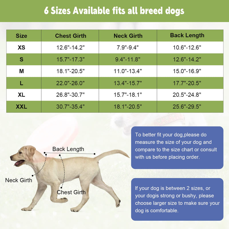 QUEARN Dog Surgery Recovery Suit 2 Packs, Professional Pet Recovery Shirt Dog Abdominal Wounds Bandages for Male Female Pet Surgical Snugly Suit After Surgery Anti-Licking Dog Onesies Medium (Pack of 2) - BeesActive Australia