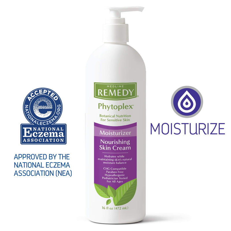 Medline - MSC092416H Remedy Phytoplex Nourishing Skin Cream, Skin Moisturizer, Paraben Free Body Lotion, 16 Fluid Ounce WHITE - BeesActive Australia