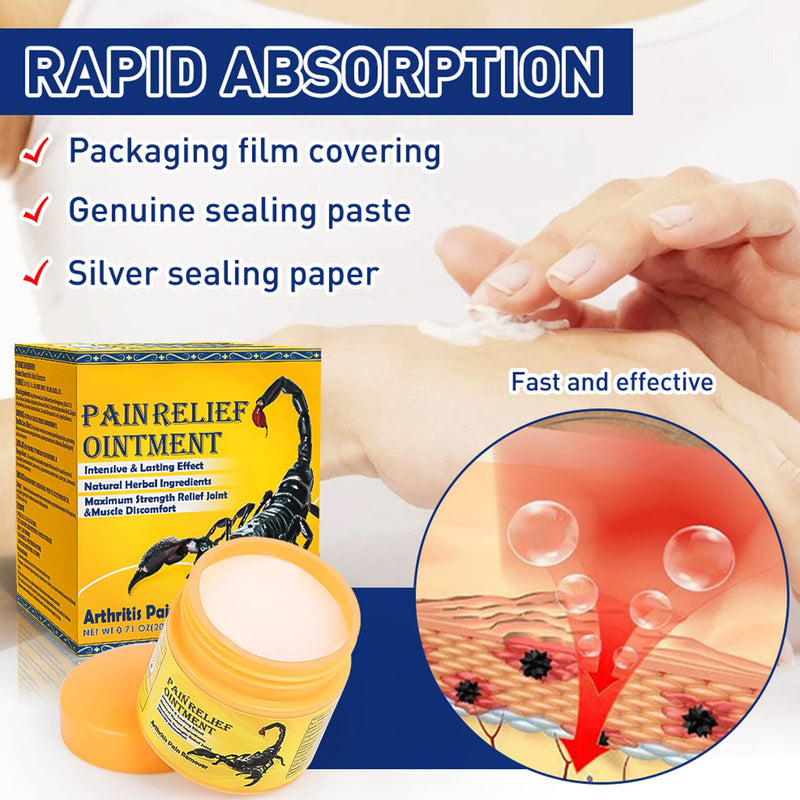 Joint Pain Ointment, Natural Balm to Increase Skin Blood Circulation Reduces Arthritis, Pain Relieving Cream for Neck Shoulder Waist Leg 0.71 Oz - BeesActive Australia