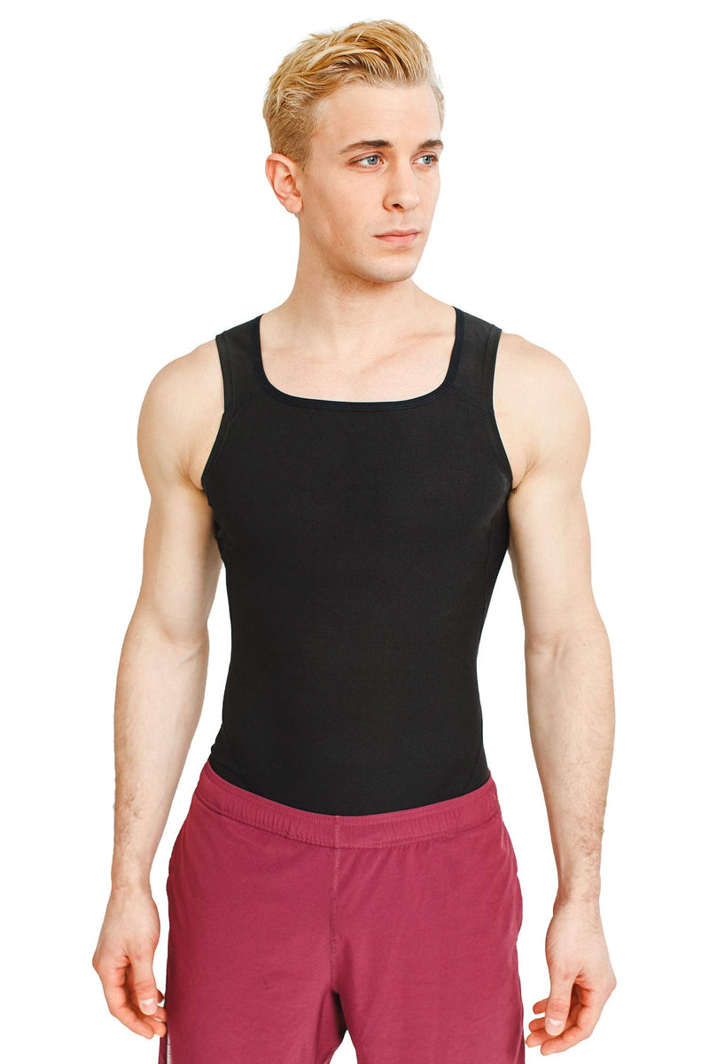 Sweat Shaper Men’s Premium Slimming Shapewear Workout Sauna Tank Top Vest Large-X-Large Black - BeesActive Australia