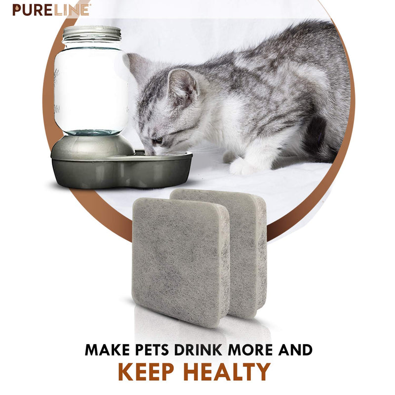 PureLine Petmate Replendish Water Filter Replacement, Also Compatible with Petmate Mason and Petmate Replendish and Mason Gravity Waterer Bowls. with Advanced Filtration (12 Pack) - BeesActive Australia