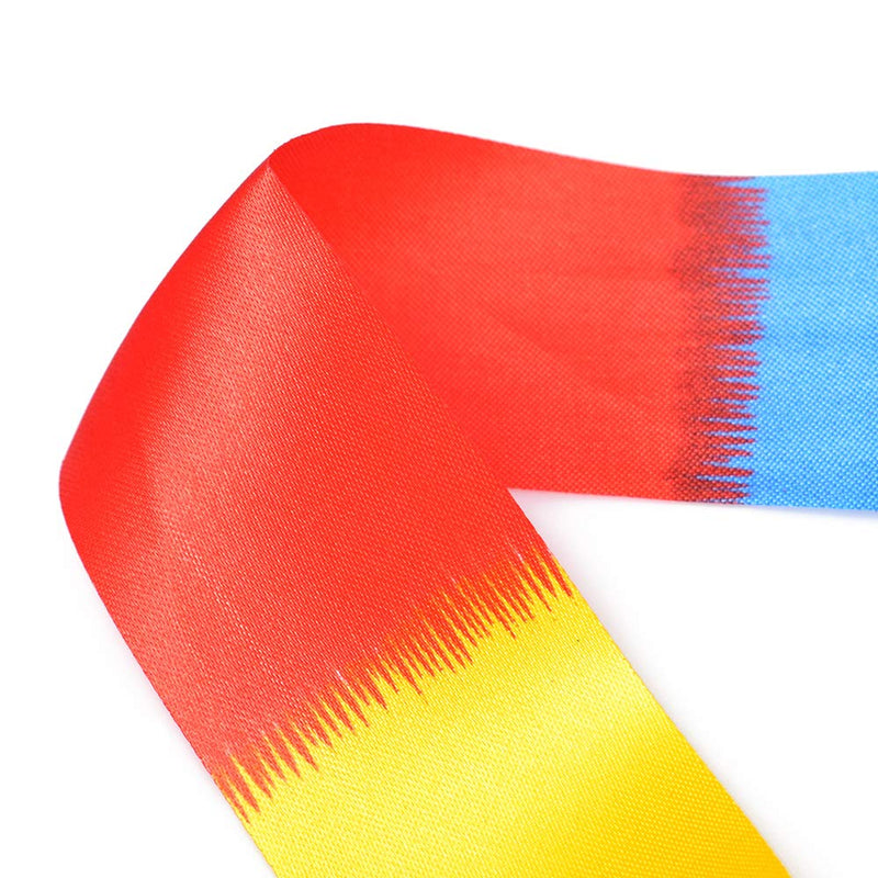 huianer Dance Ribbons Streamers Gymnastics Ribbon Wands Rods for Children Art Dances, Baton Twirling, 2 PCS - BeesActive Australia