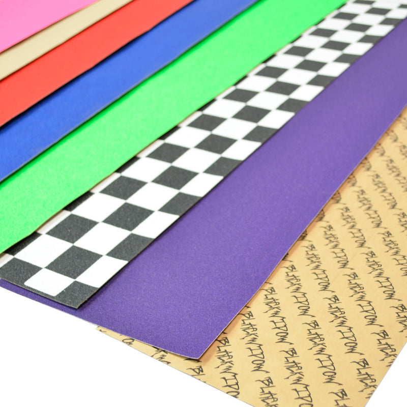 BlackWidow 9" x 33" Skateboard Griptape/Grip Tape 1 Sheet, Checker - BeesActive Australia