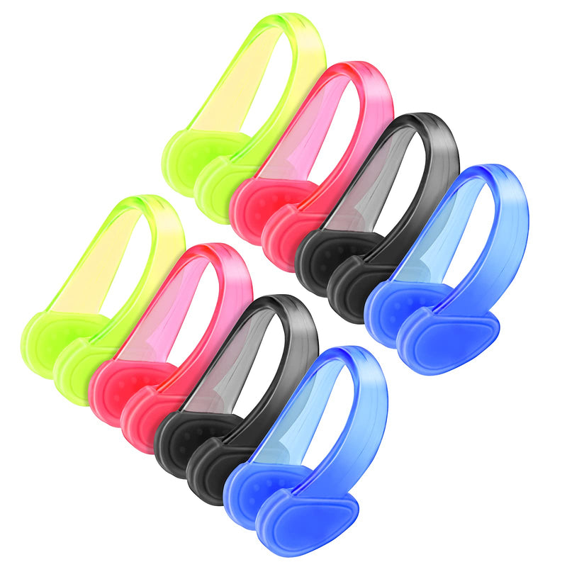 8Pcs Swimming Nose Clips for Kids, Waterproof Silicone Swimming Nose Clip for Adults, Nose Plugs for Training Protector Water Sport Beginners - BeesActive Australia