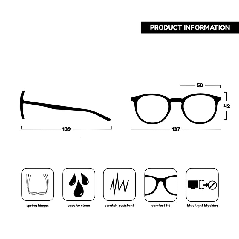 Opulize Met 2 Pack Blue Light Blocking Reading Glasses Computer Gaming Brown Tortoiseshell Mens Womens BB60-2 +1.50 +1.50 Magnification (Pack of 2) Brown Tortoiseshell Front Navy Blue Arms - BeesActive Australia