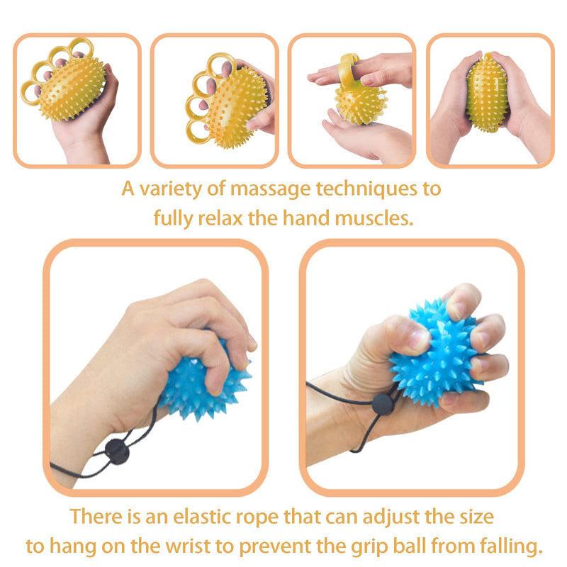 2 Pack Hand Exerciser Grip Strengthener Ball, Squeeze Stress Therapy Balls for Hand Exercise - BeesActive Australia