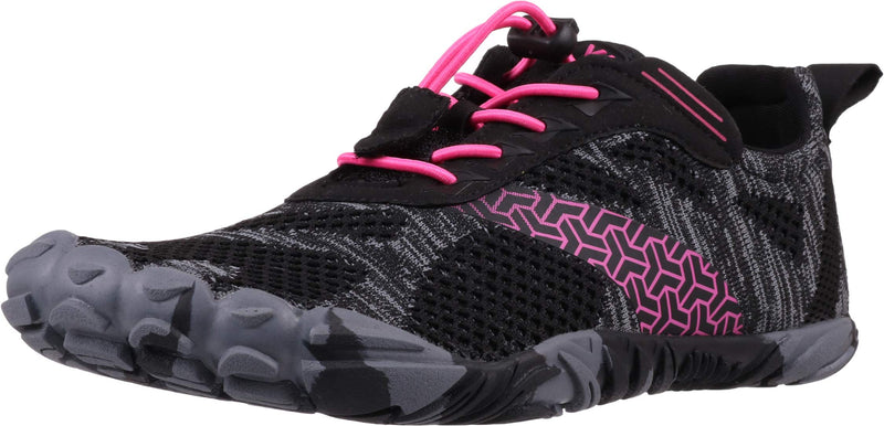 Joomra Women's Minimalist Trail Running Barefoot Shoes | Wide Toe Box | Zero Drop 5.5-6 A_rose Red/Knit - BeesActive Australia